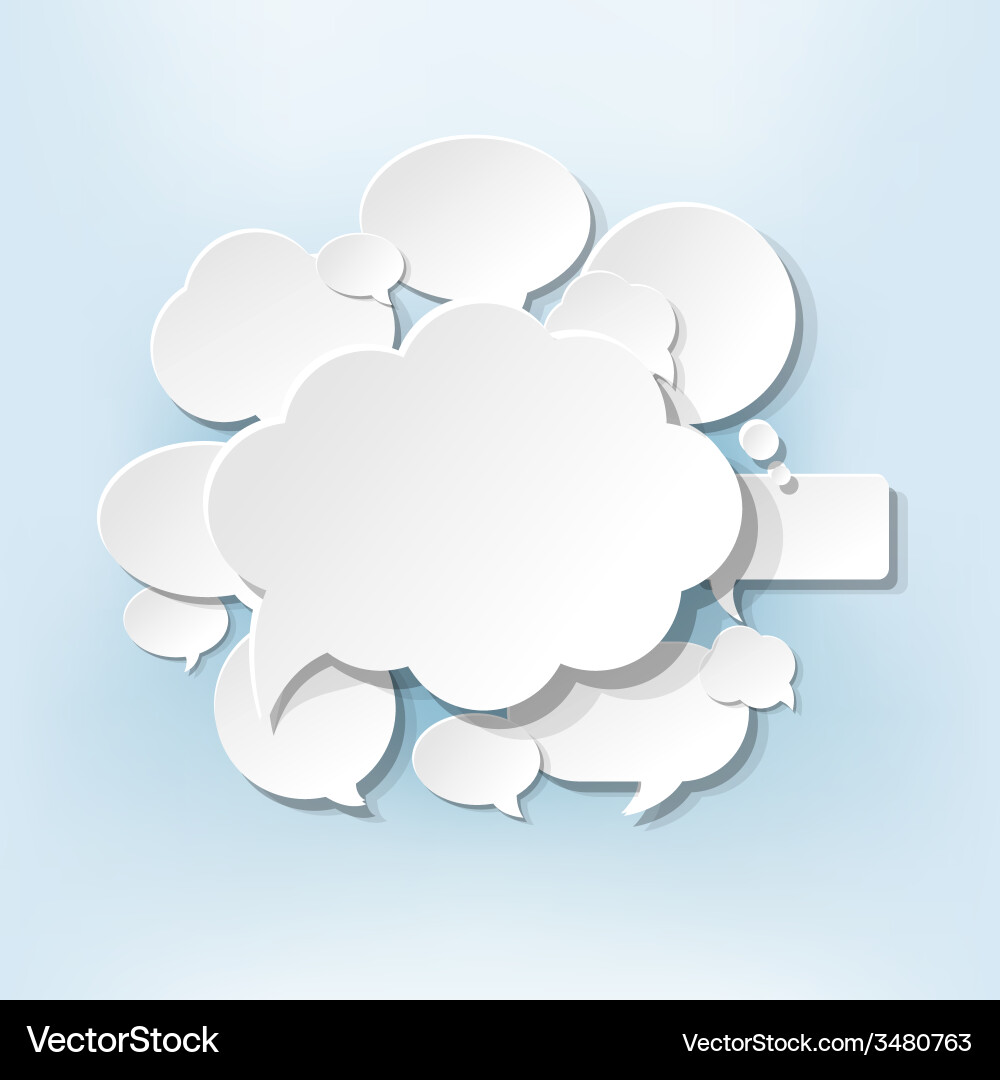 Gradient Speech Bubbles vector image