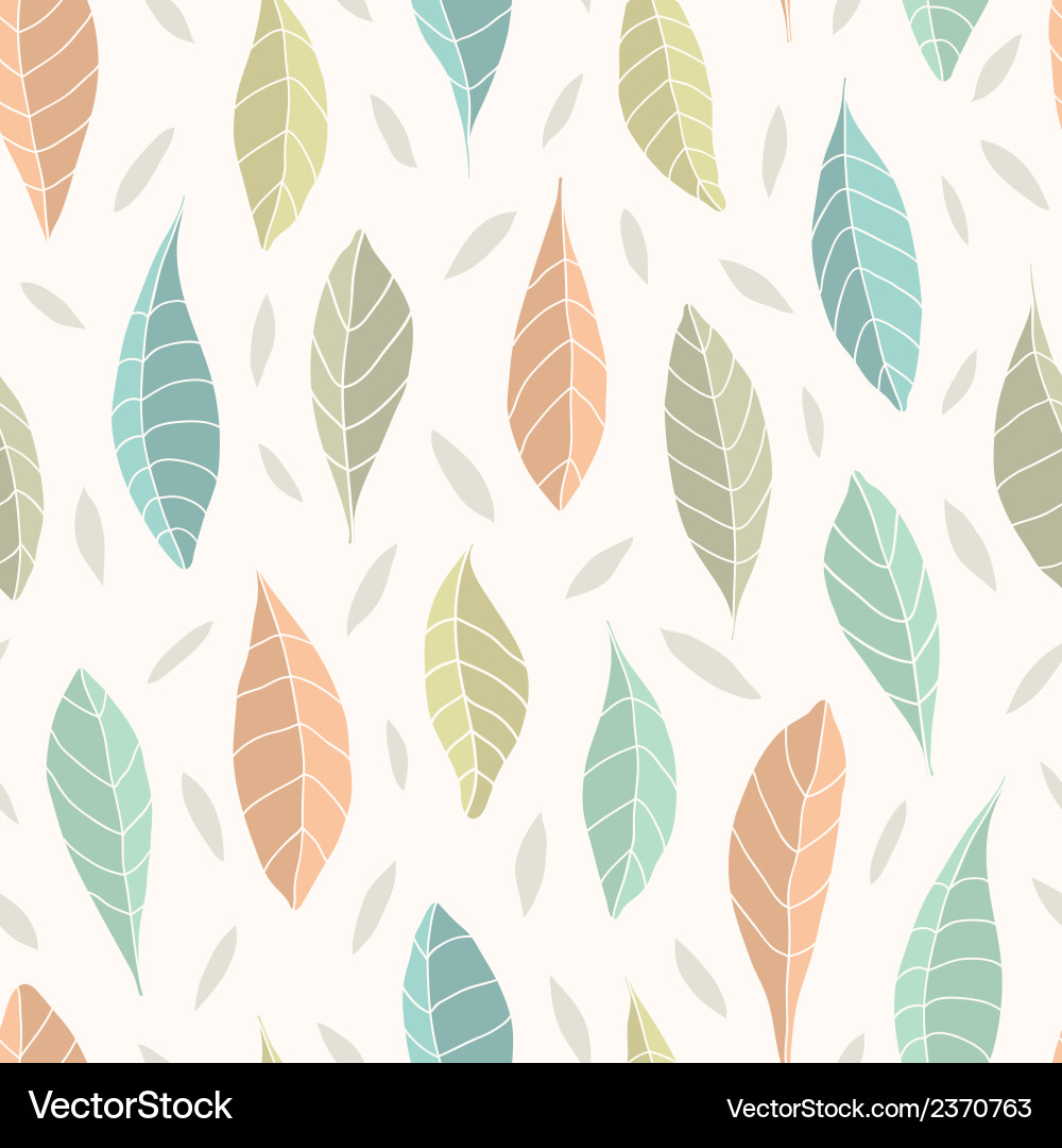 Seamless pattern with leaf Vector Image