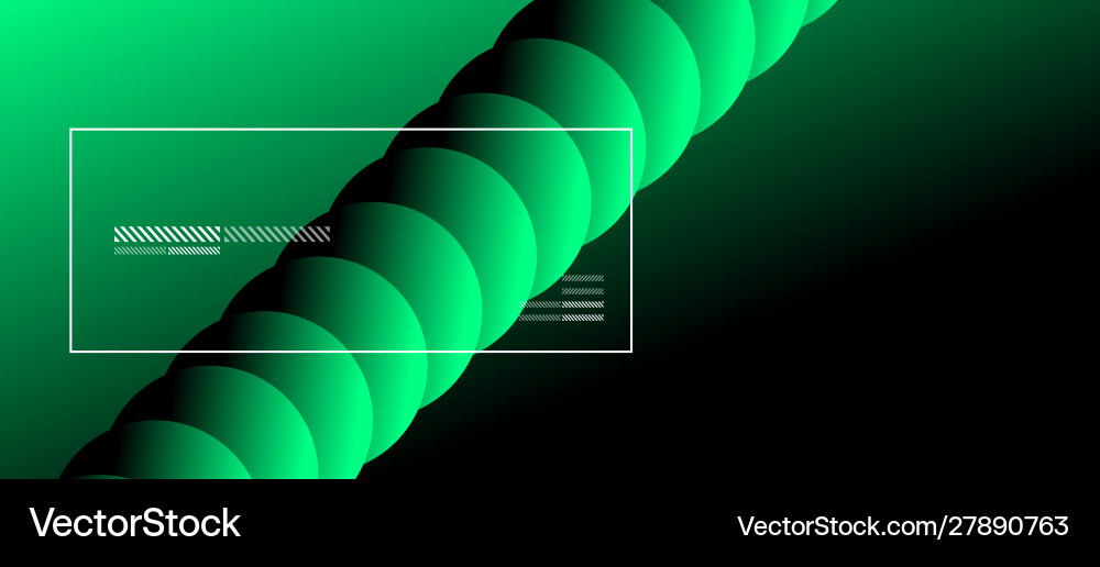 Simple abstract background with neon color circles vector image