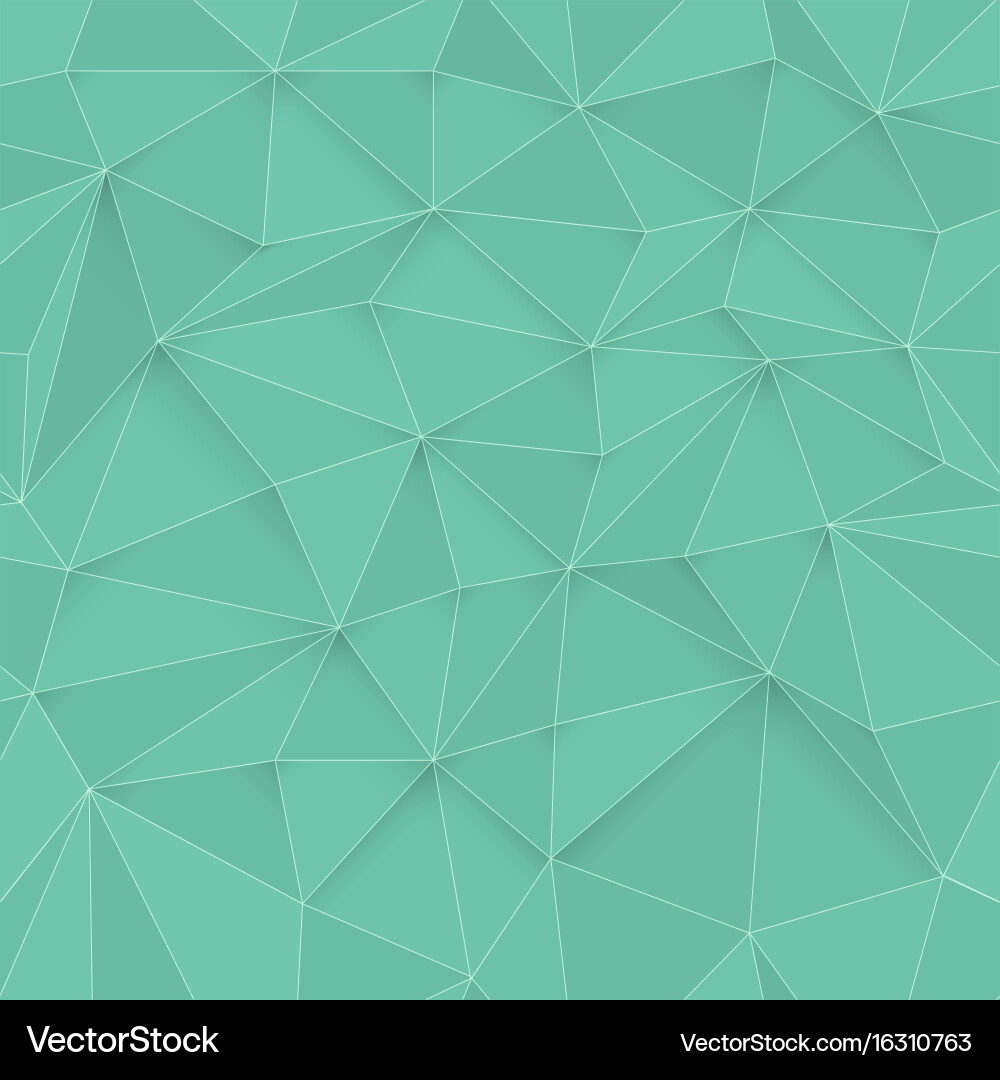 White 3d triangle pattern seamless design vector image