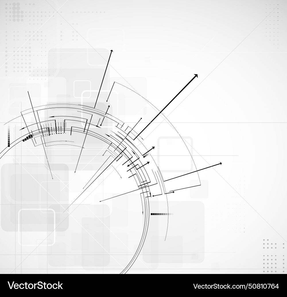 Abstract circuit computer round line technology Abstract circuit computer round line technology Vector Image