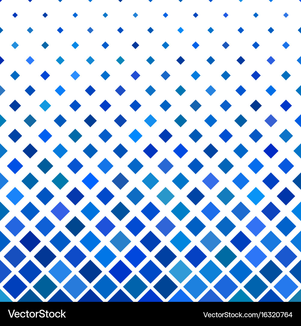 Blue diagonal square pattern background vector image