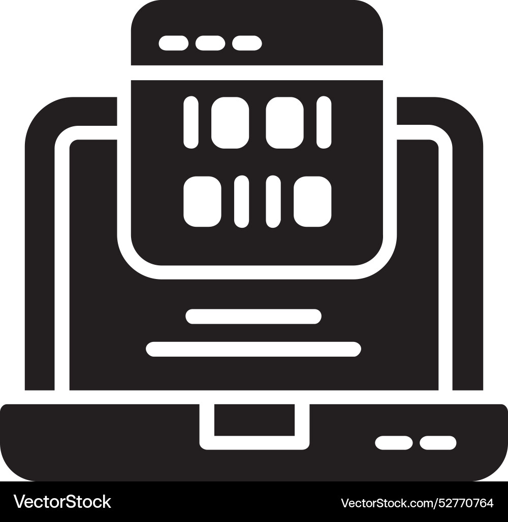Coding icon design vector image