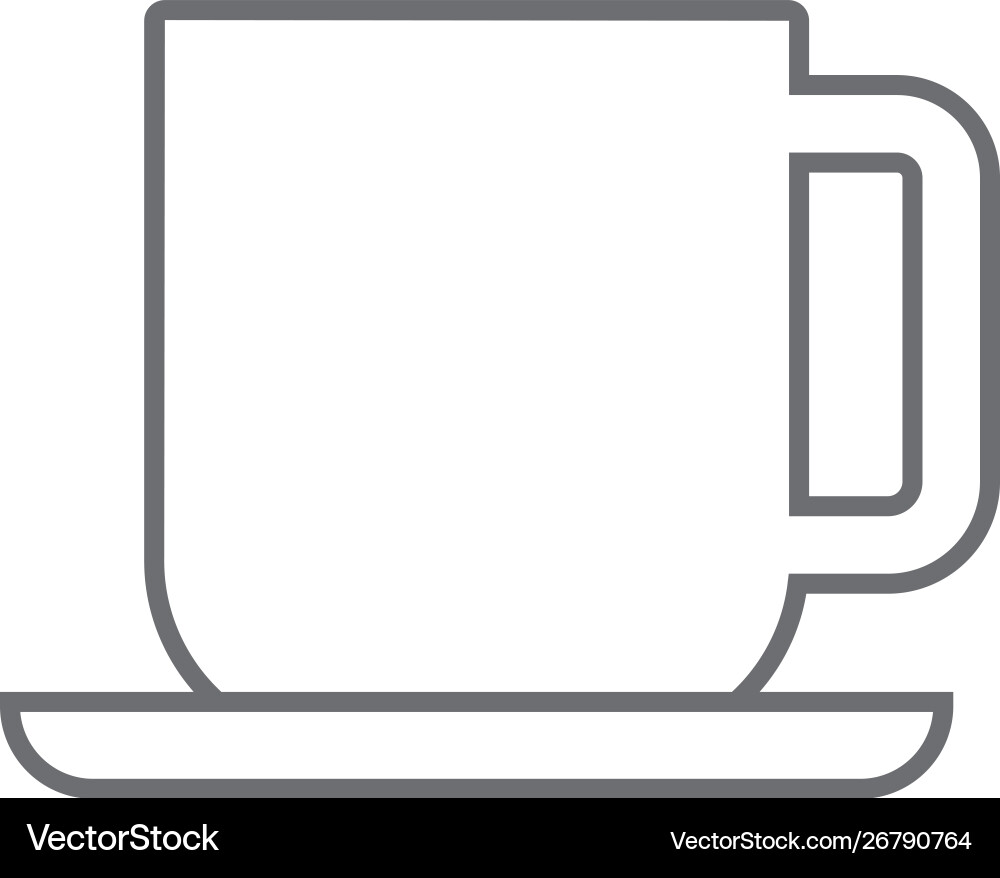Coffee cup icon simple element from map Vector Image
