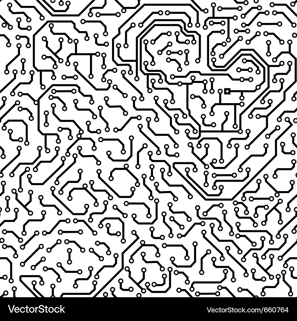 Computer Circuit Board Pattern vector image