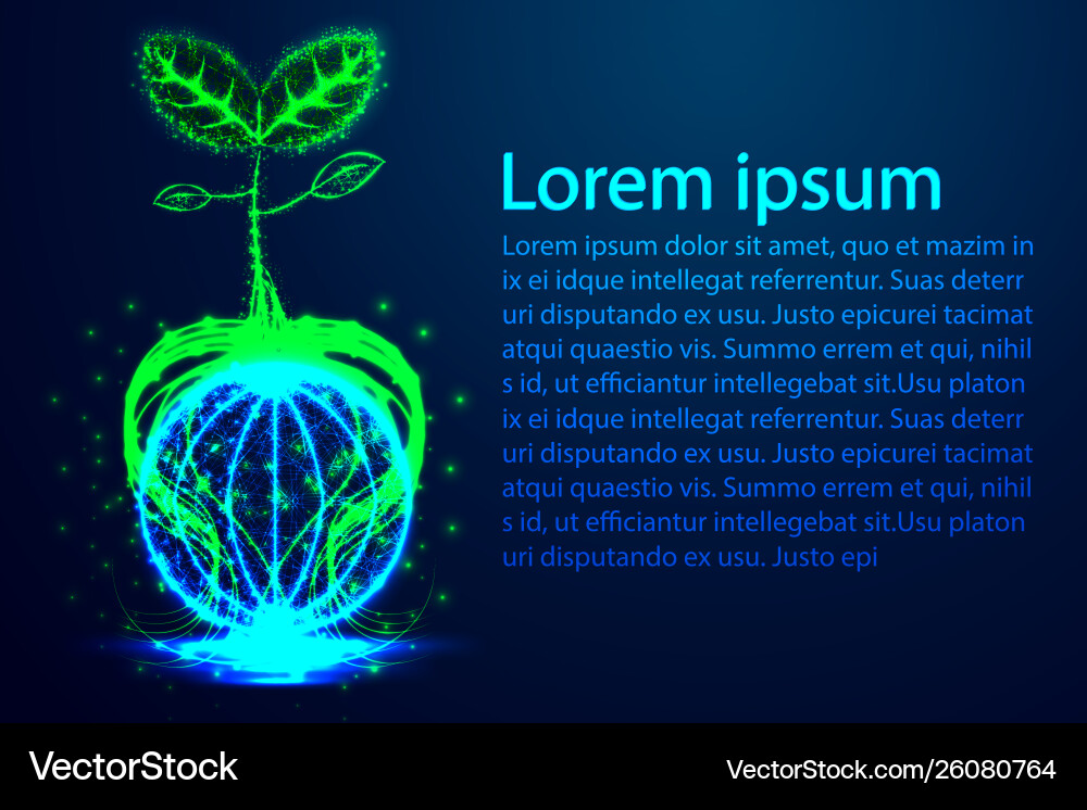 Environment Saving Globe with Tree vector image