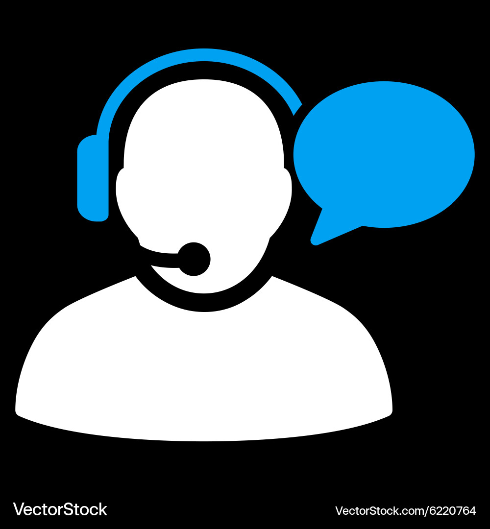 Operator message icon Vector Image