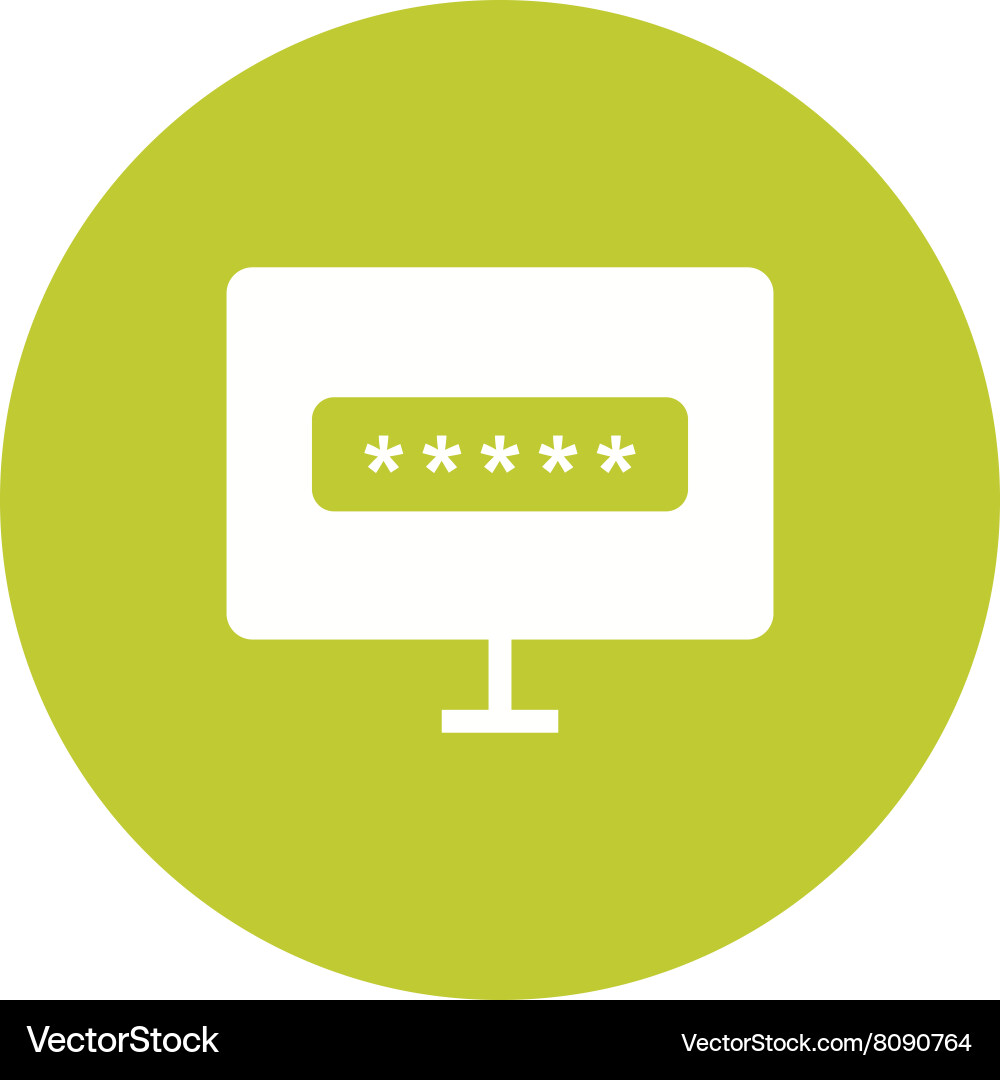 System password vector image