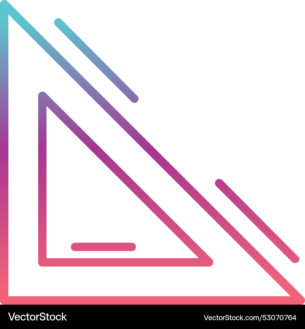 Triangular scale line gradient design Vector Image