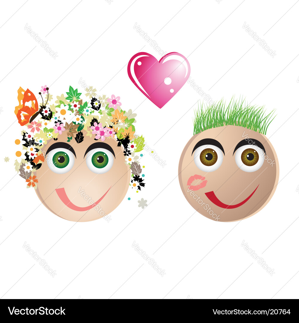 Valentines couple Royalty Free Vector Image - VectorStock