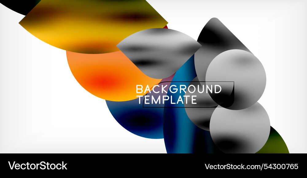 Bright circles with shadows abstract background Bright circles with shadows abstract background Vector Image