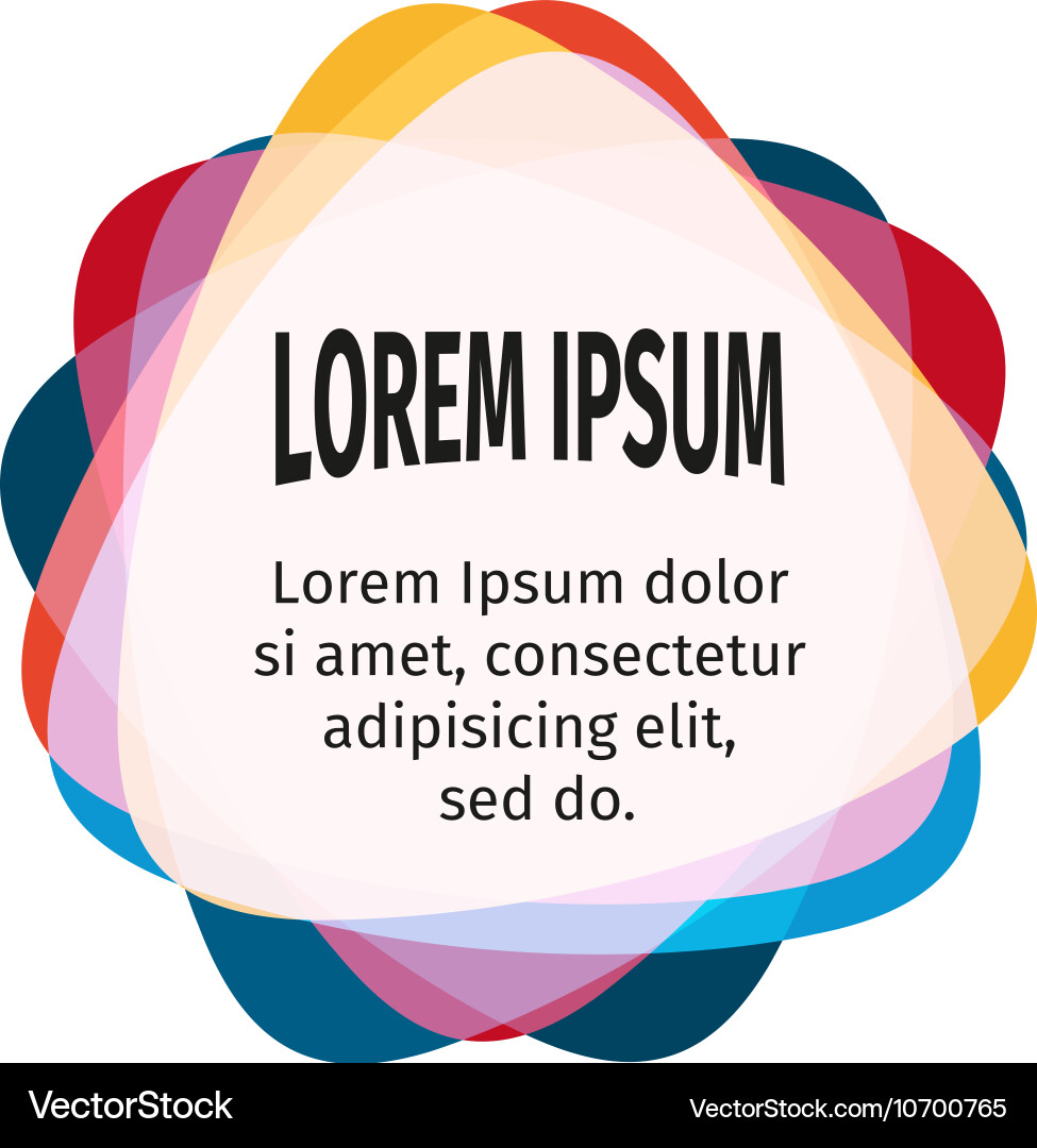 Bright design elements for the abstract colorful Vector Image