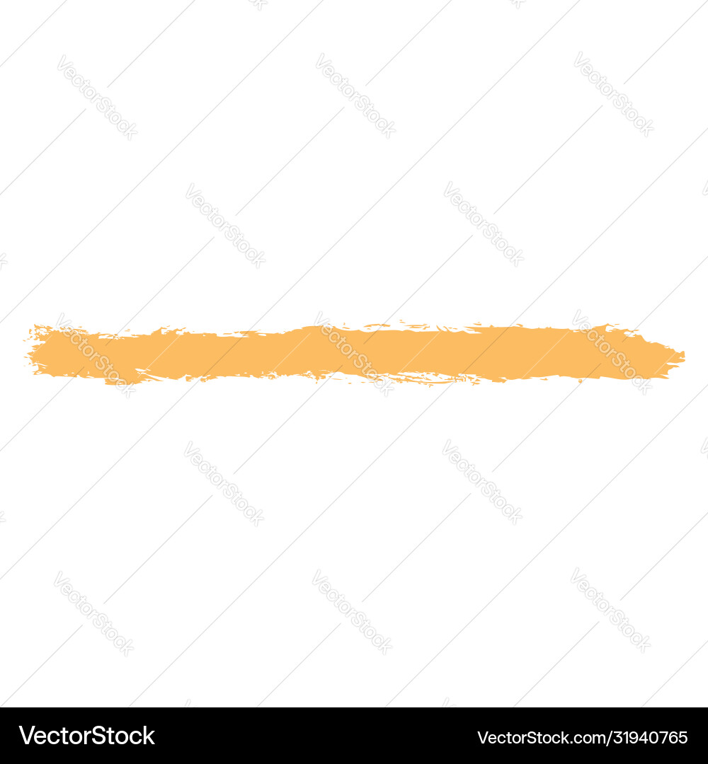 Brush stroke orange paint imprint – Royalty-Free Vector | VectorStock, image size:1000x1080