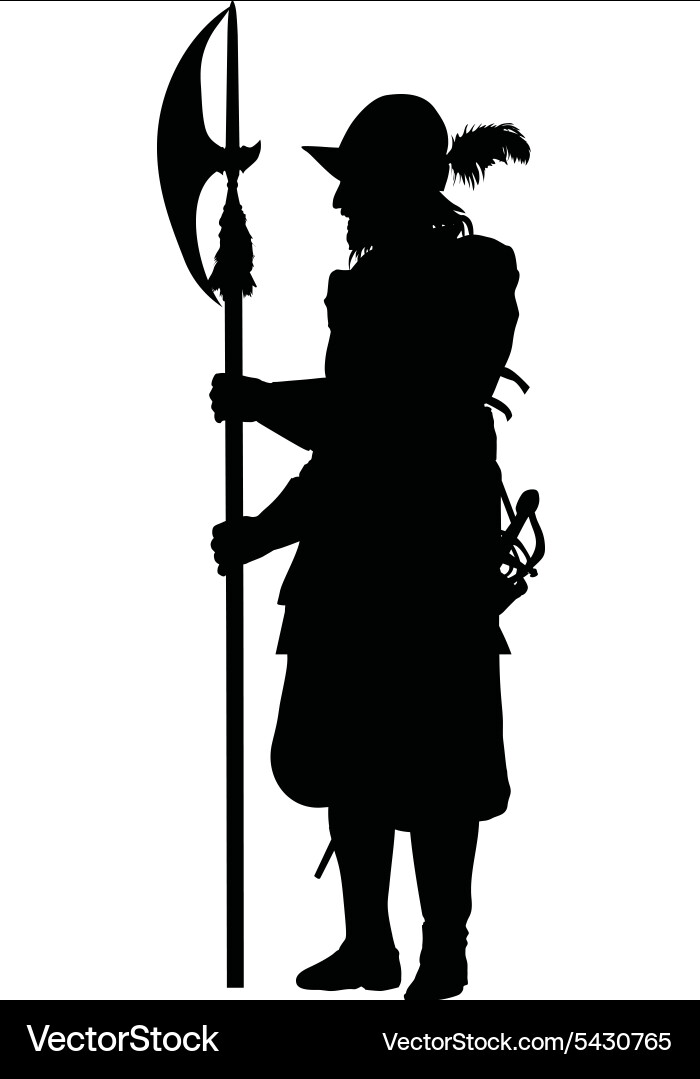 Conquistador Silhouette Vector Image
