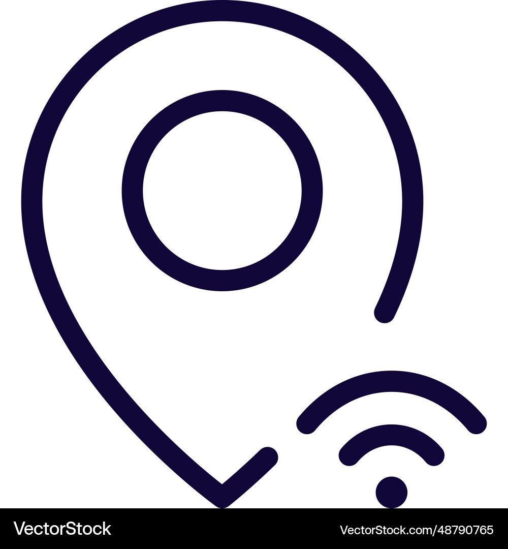 For tracking locations with wireless sensor vector image