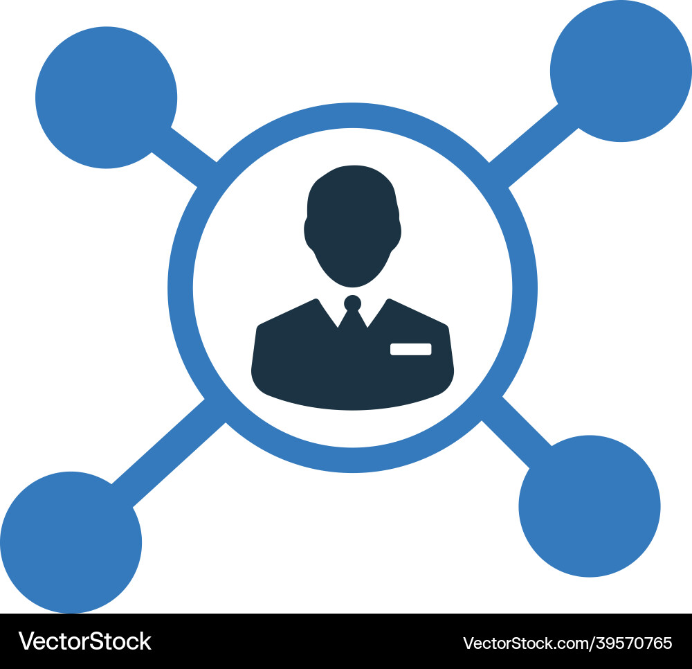 Network complex connection icon simple editable vector image
