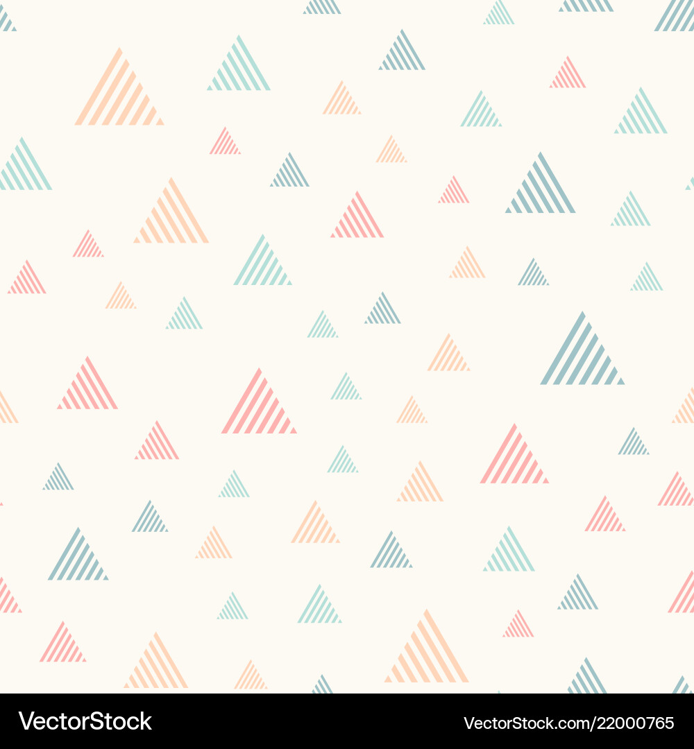 Pastel Triangle Pattern vector image