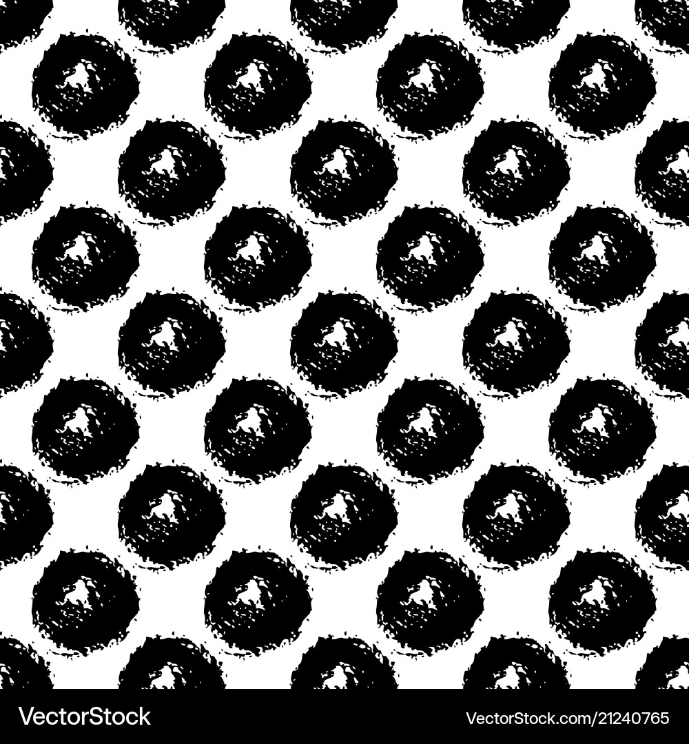 Seamless pattern with brush circle Seamless pattern with brush circle vector image