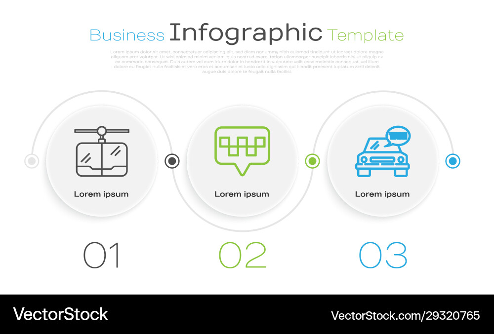 Set line cable car map pointer with taxi Set line cable car map pointer with taxi vector image