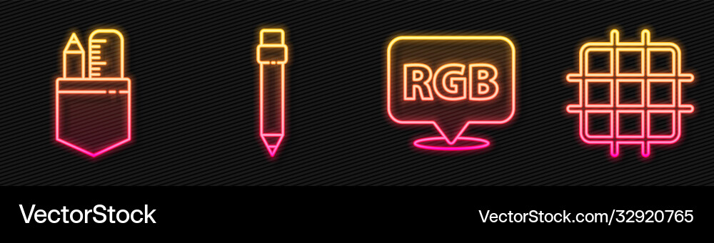 Set line speech bubble with rgb and cmyk crossed Set line speech bubble with rgb and cmyk crossed vector image