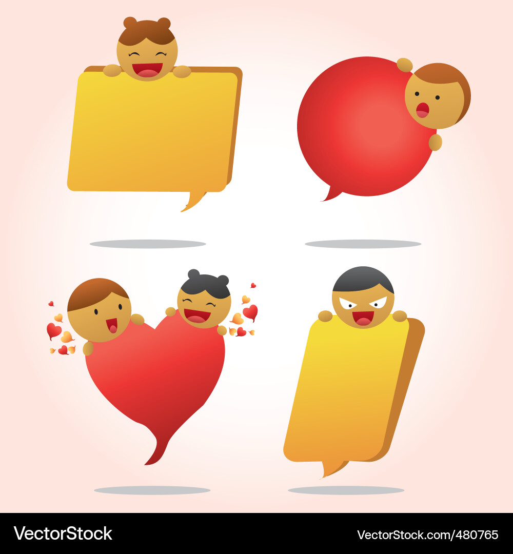 Shape for speech Vector Image