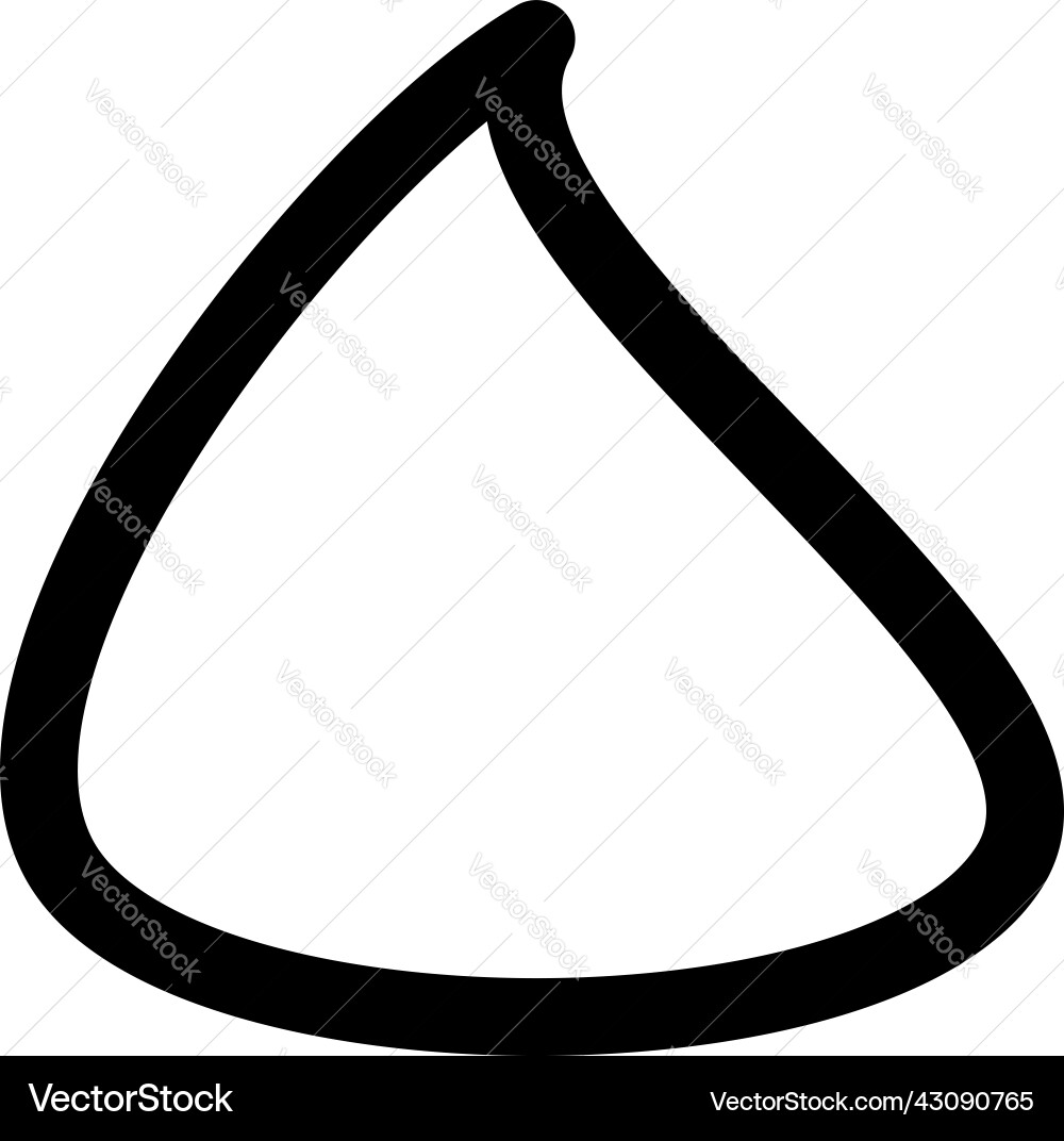 Simple rounded organic shape design element Simple rounded organic shape design element vector image