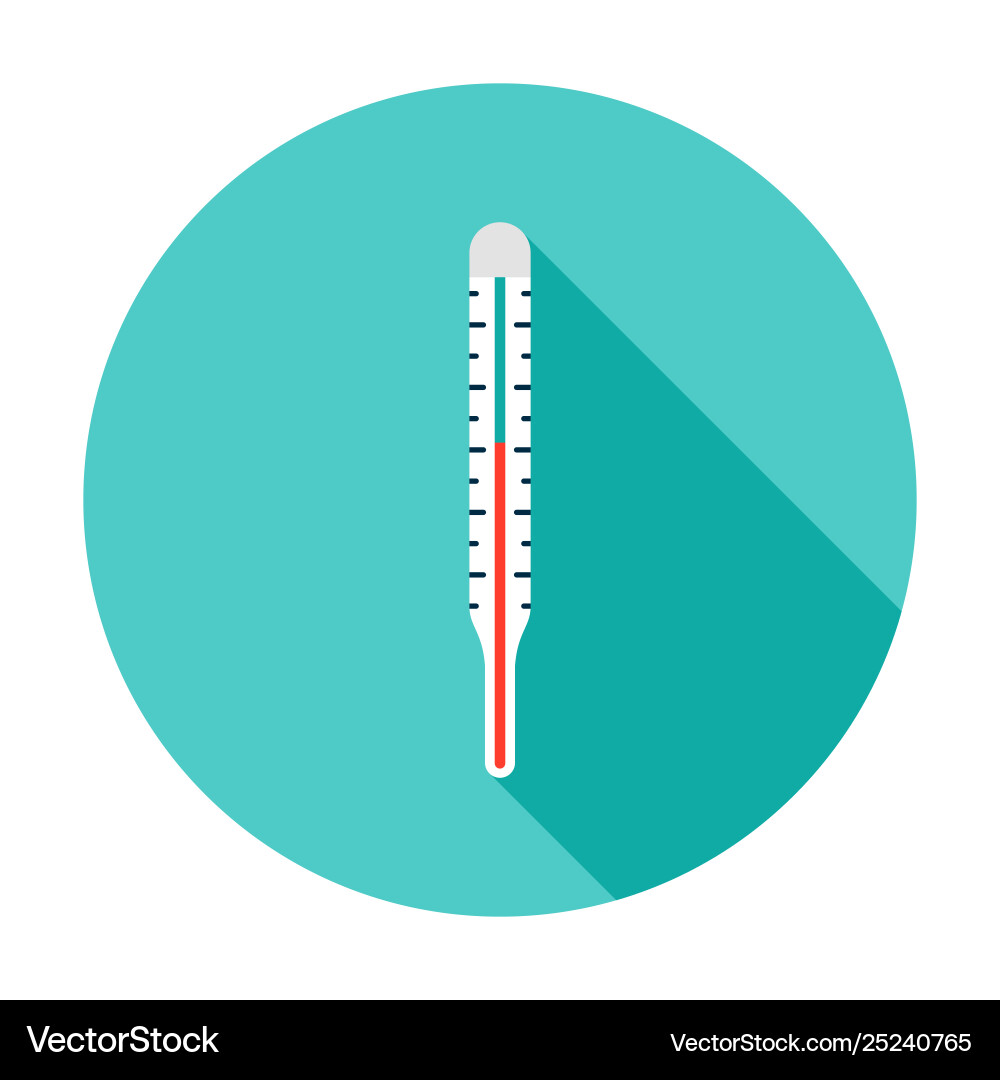 Thermometer Kreissymbol Thermometer Kreissymbol vektorbild
