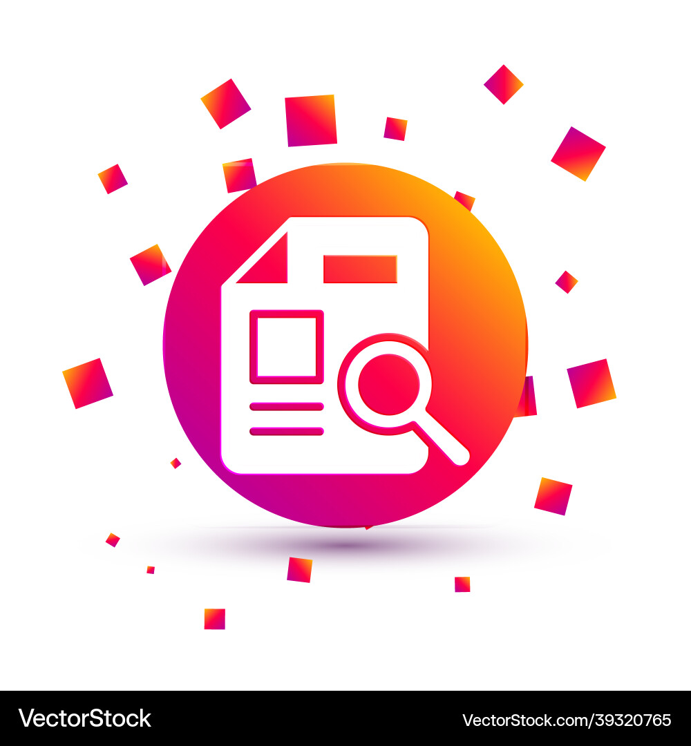 White document with graph chart icon isolated White document with graph chart icon isolated vector image