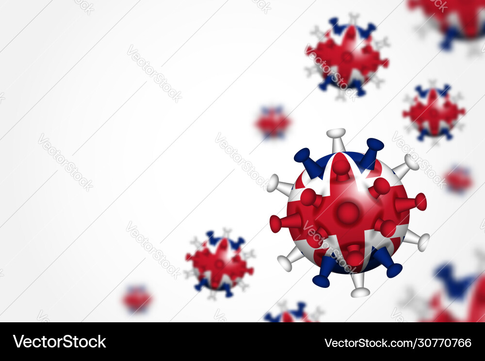 Covid19-19 3d floating corona virus with united Covid19-19 3d floating corona virus with united vector image