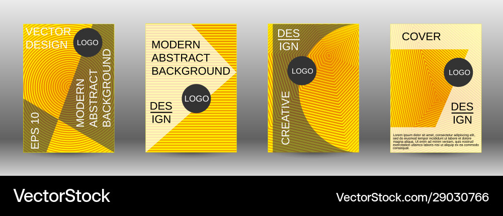 Creative backgrounds with abstract gradient linear vector image