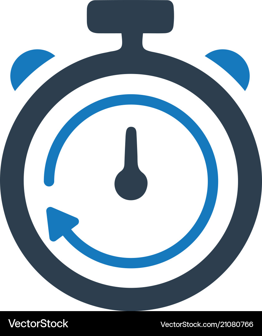 Digital Timer Icon vector image