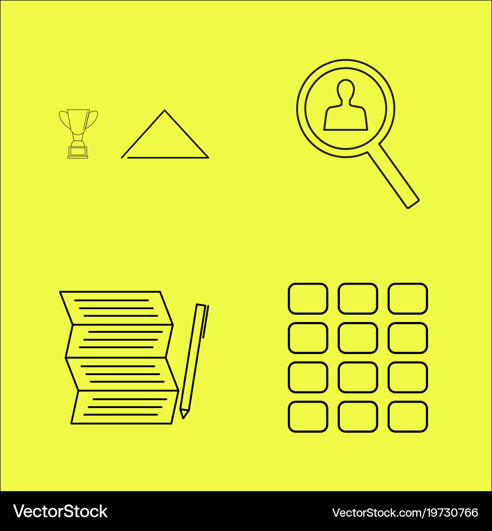 Essential linear icon set Vector Image