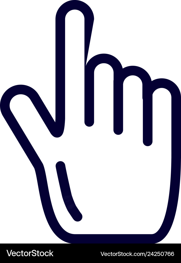 Hand pointing with index finger Hand pointing with index finger Vector Image