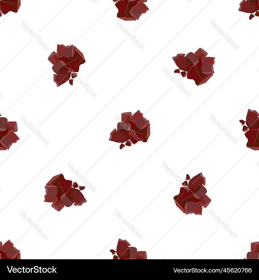 Piece cocoa pattern seamless Vector Image