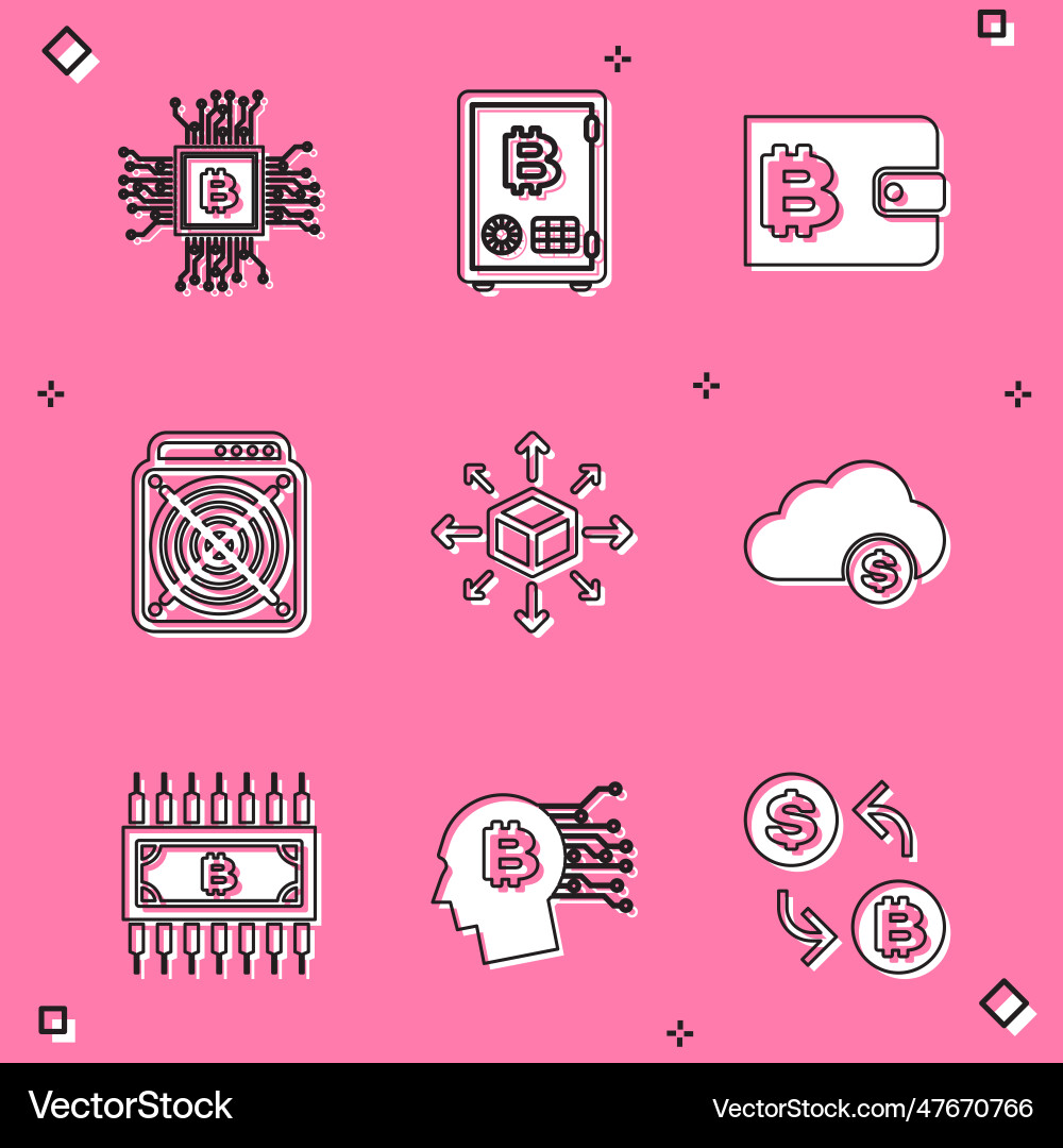 Set cpu mining farm proof of stake Set cpu mining farm proof of stake vector image