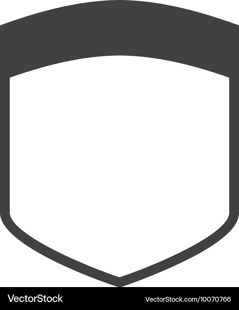 Shield seal frame icon Royalty Free Vector Image