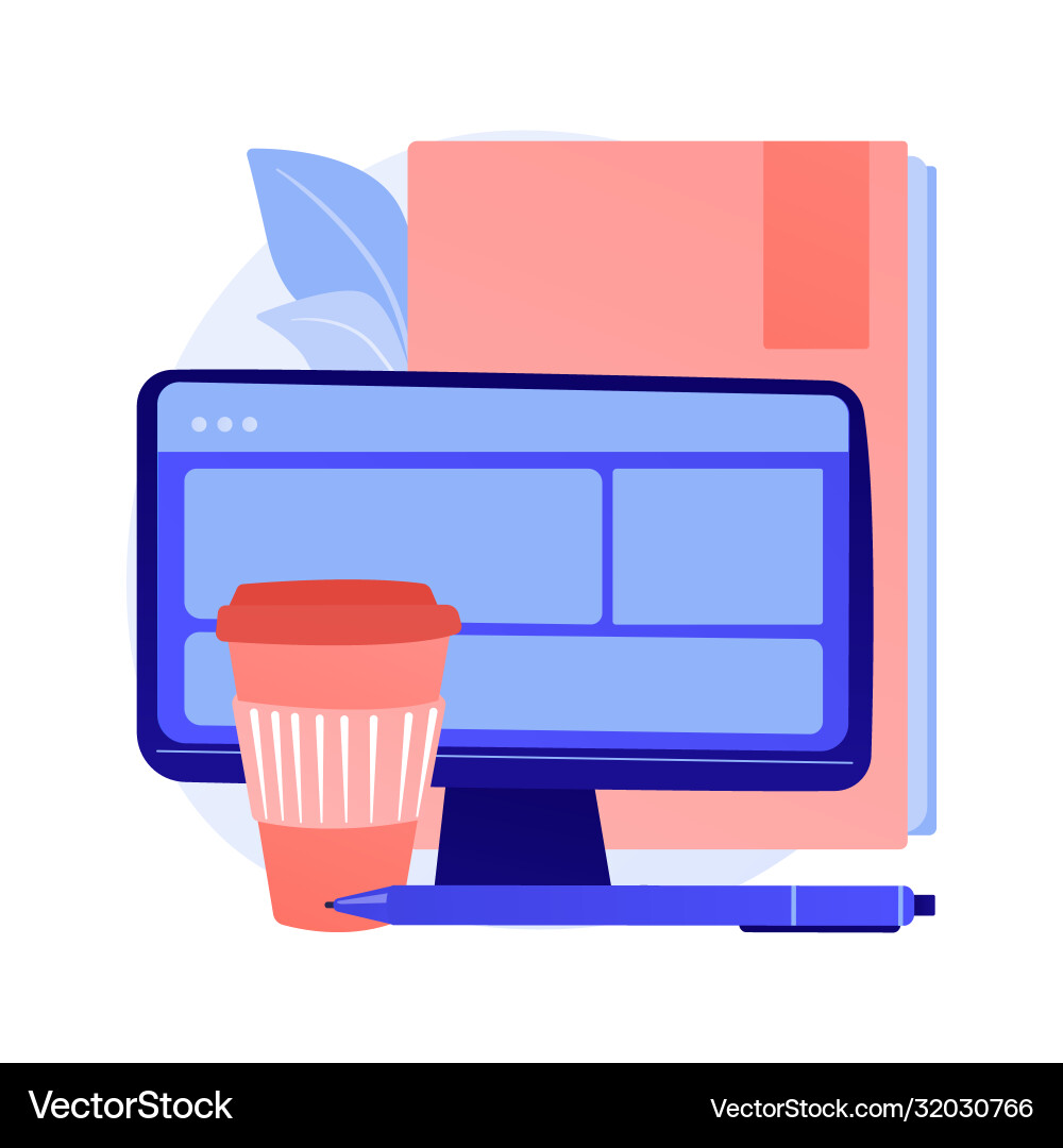 Web design concept metaphor Web design concept metaphor vector image