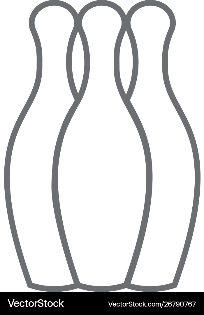 Bowling icon simple element from map Bowling icon simple element from map Vector Image