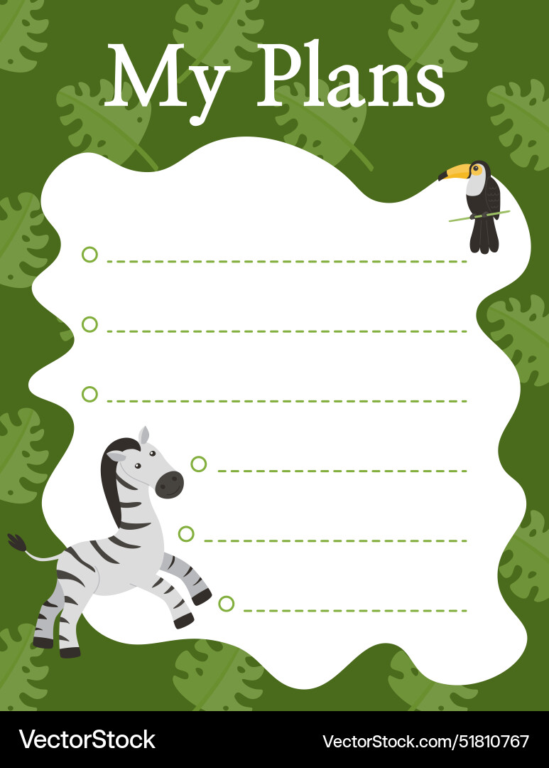 Design of the glider with image a zebra vector image