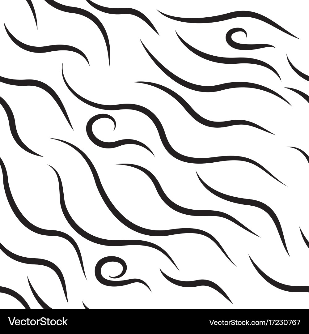 Elegant Curl Swirl Pattern vector image