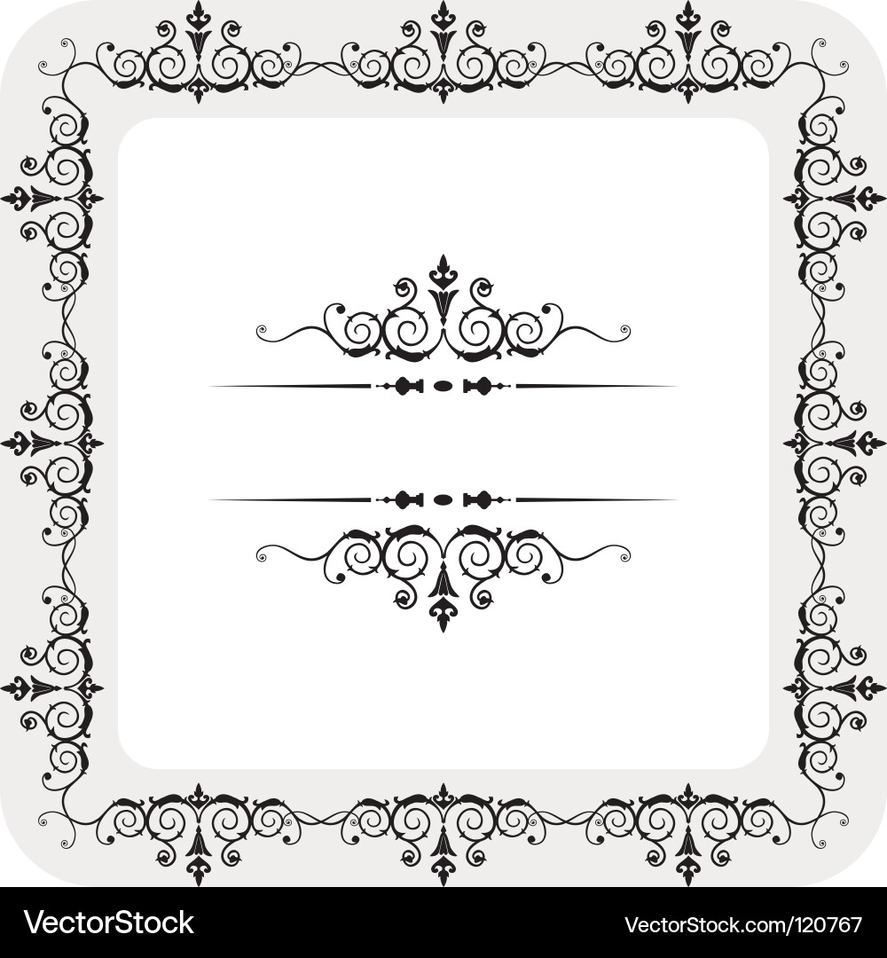 Elegant Floral Frame vector image