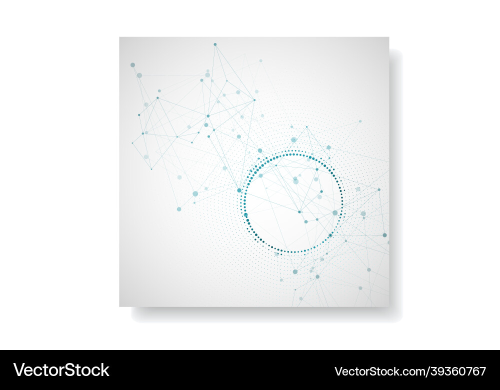 Modern geometric background with connected lines Modern geometric background with connected lines vector image