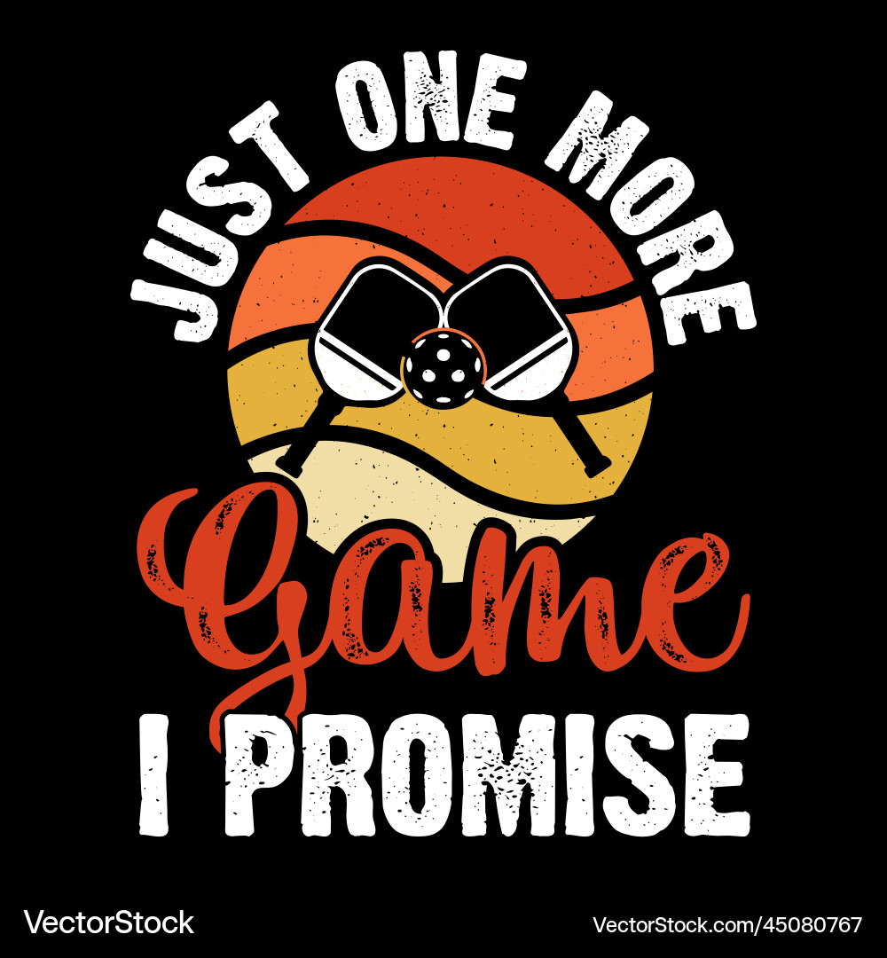 Pickleball Player T-Shirt vector image
