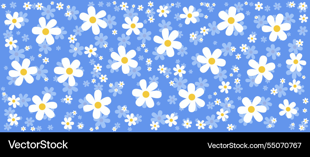 Spring flower pattern background Spring flower pattern background Vector Image