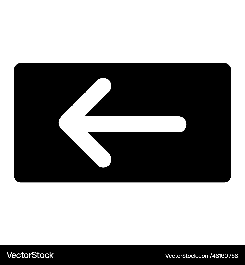 Backspace button icon Backspace button icon vector image