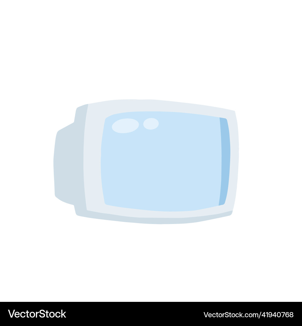 Computer monitor retro screen of the device Computer monitor retro screen of the device vector image