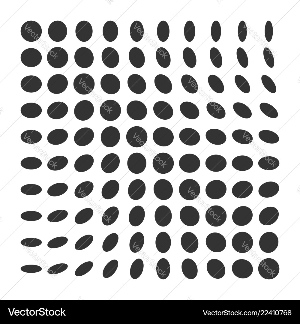 Dynamic Monochrome Halftone Vector Image