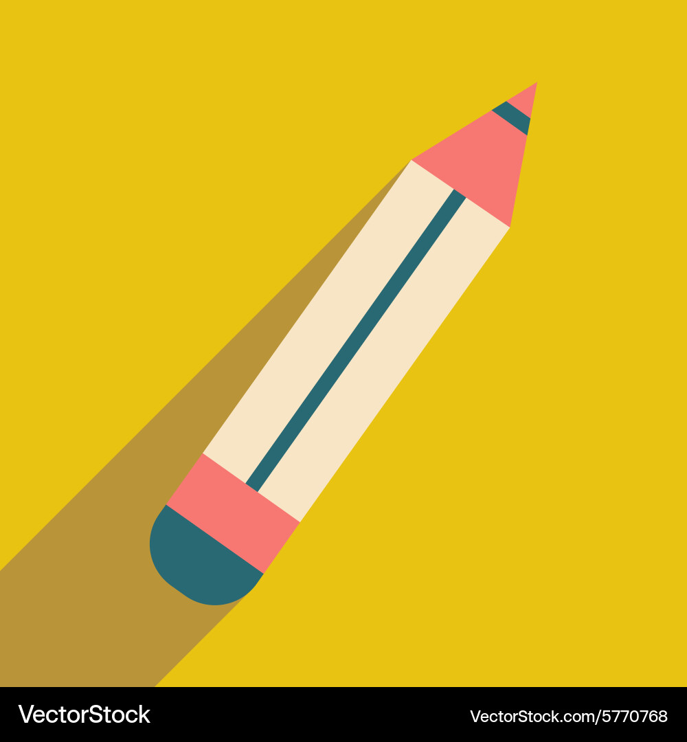 Flat with shadow icon and mobile application vector image