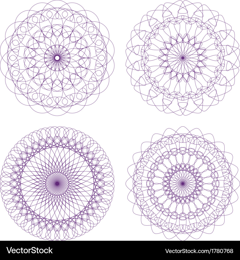 Intricate Rosette Pattern vector image