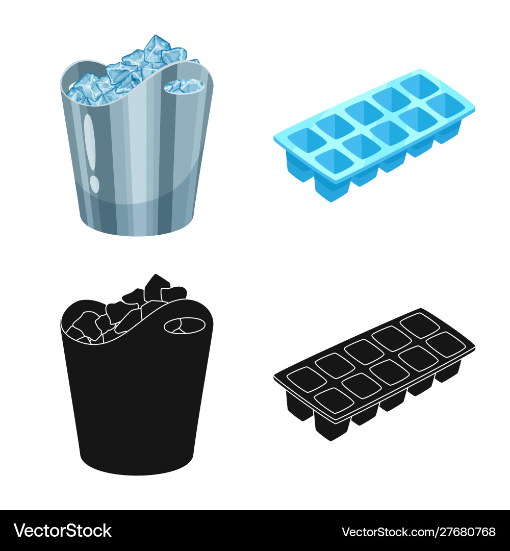 Isolated object texture and frozen symbol Vector Image